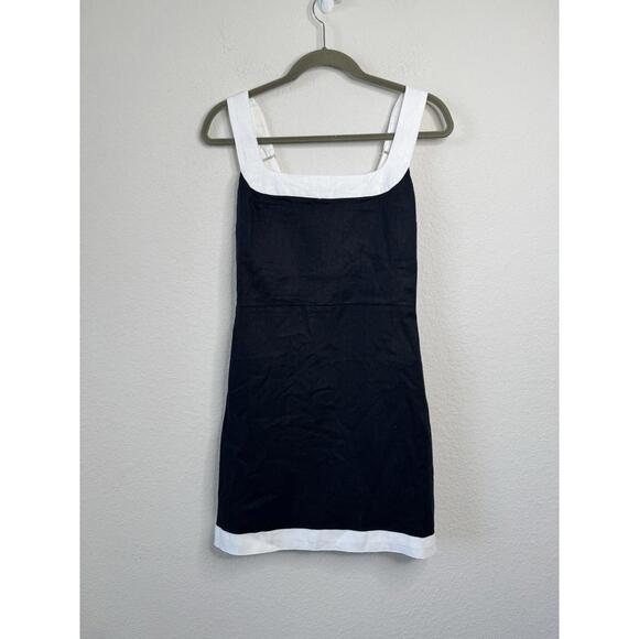 Abercrombie & Fitch Linen Blend Wide Strap Mini Dress Small T Old Money NWT - Picture 4 of 9